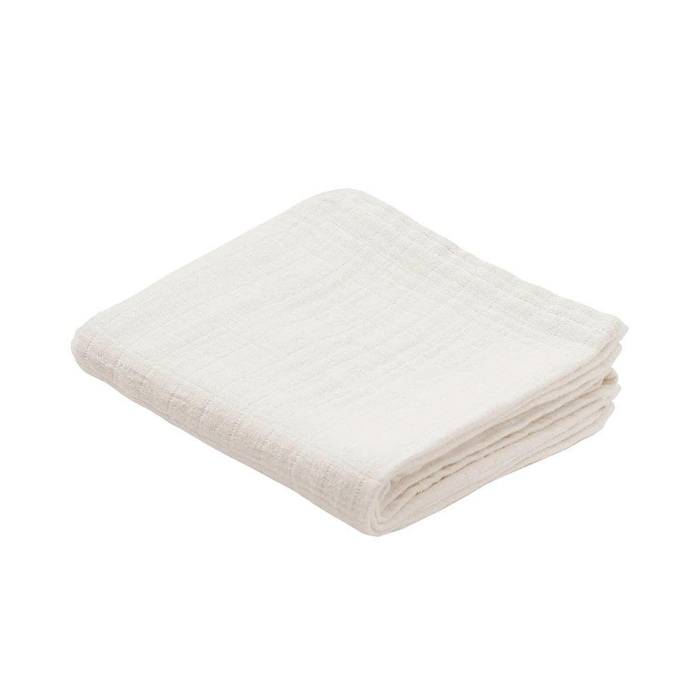 Musselina 100%algodão Organico Cream White