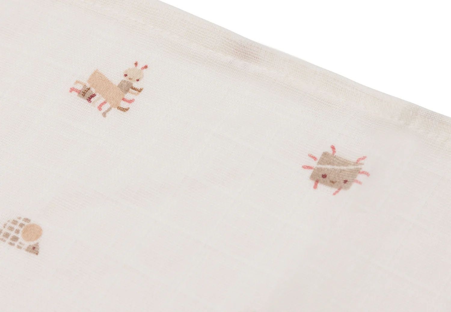 Conjunto de 3 Musselinas 70x70cm Animal Friends
