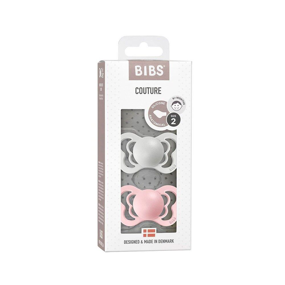 2 Chupetas Bibs Couture Silicone