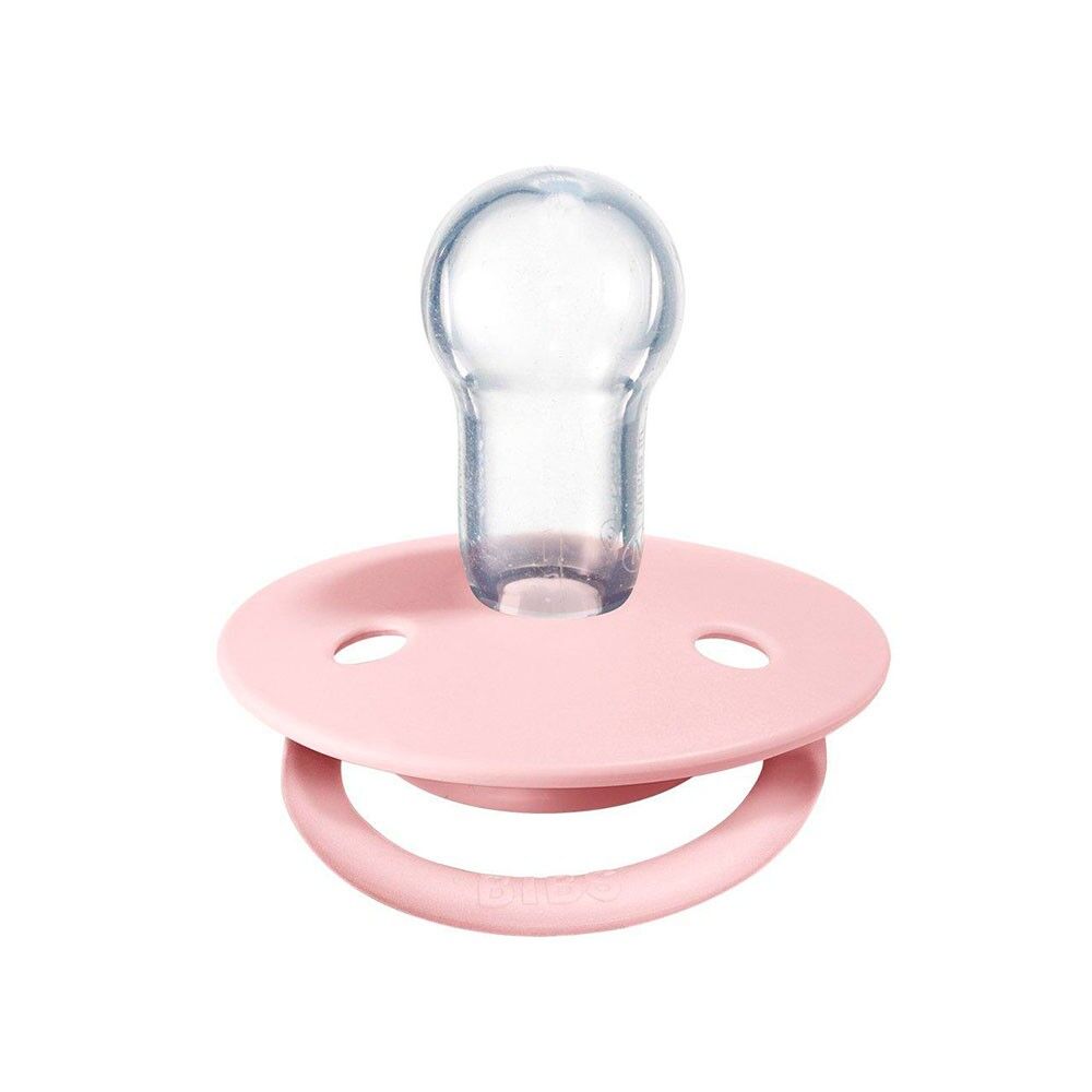 2 Chupetas Bibs De Lux Silicone Ivory /blush