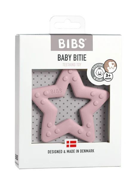 Mordedor Bibs Baby Bitie Star Pink Plum