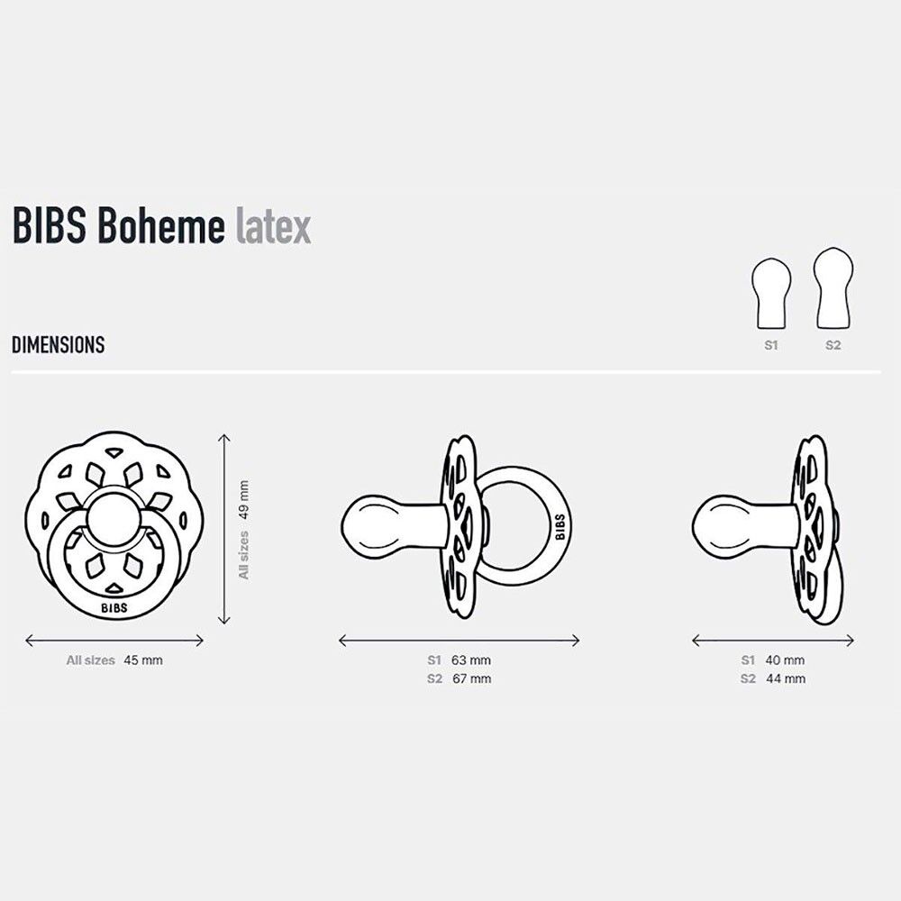 2 Chupetas Bibs Boheme