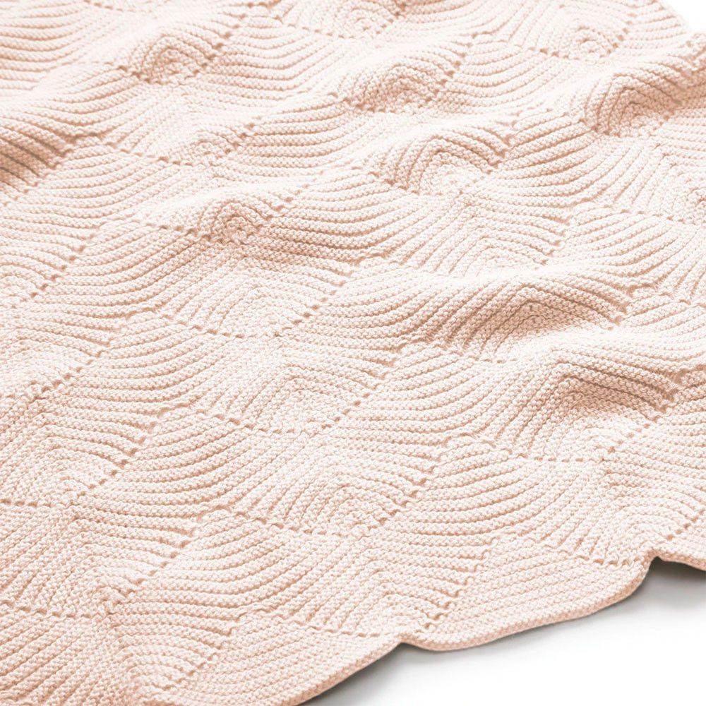 Manta 100% Algodão Organico Gots Blossom Pink