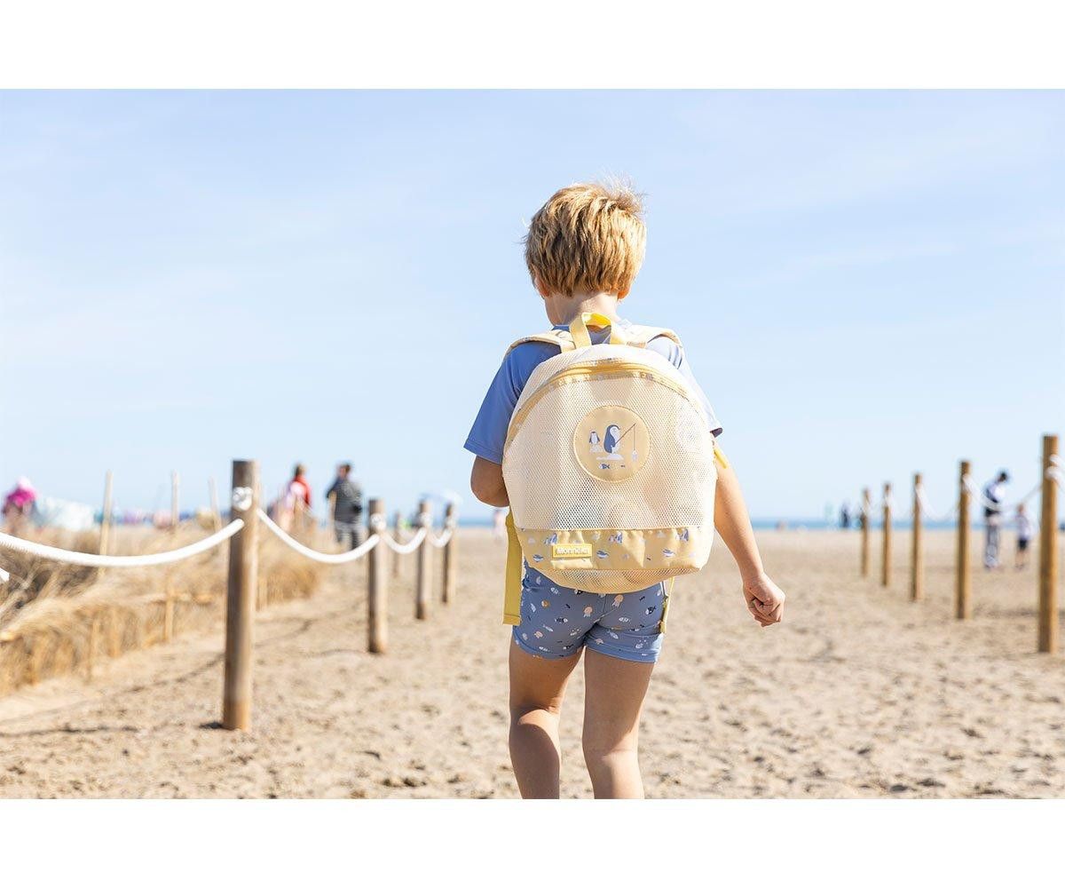 Mochila infantil Anti-areia Crab Coral