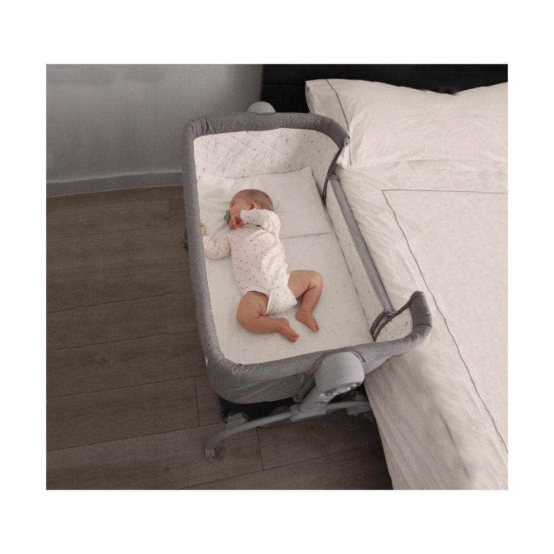 Berço Cosleeping Swing Cinza Escuro