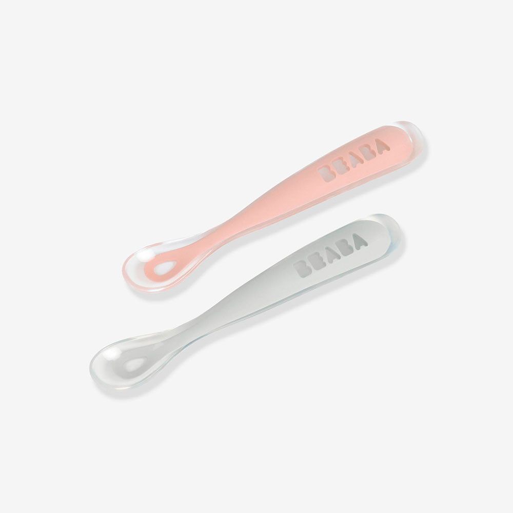 2 Colheres De Aprendizagem + Caixa Old Pink