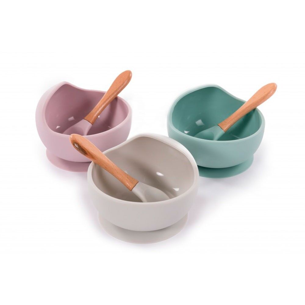 Bowl Silicone C/ventosa E Colher