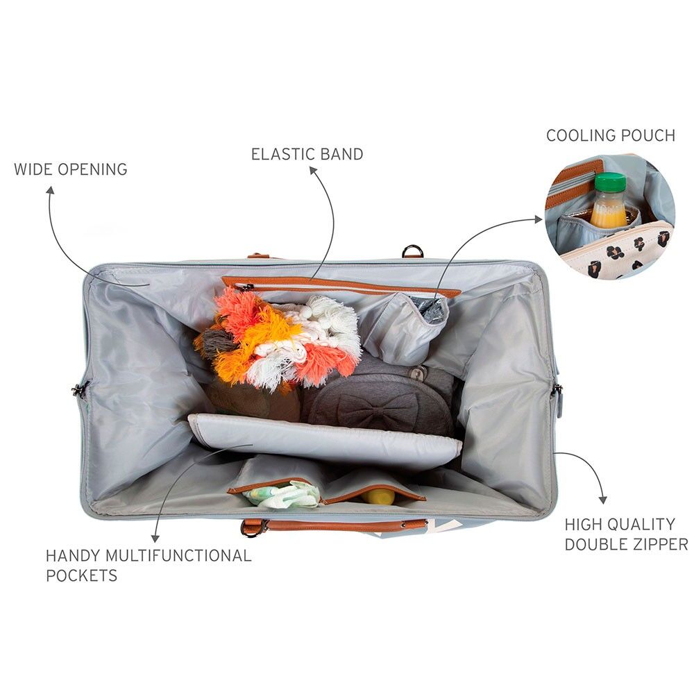 Mommy Bag Grey/off White