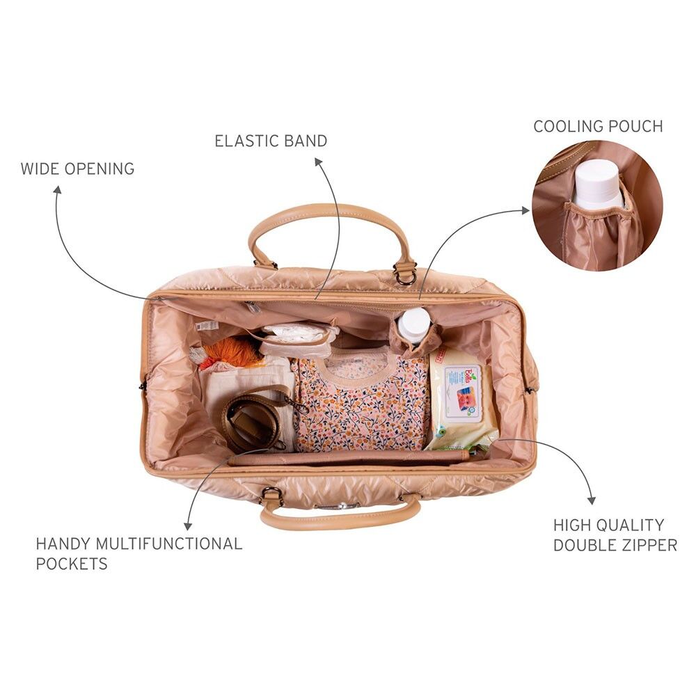 Mommy Bag Puffered Beige