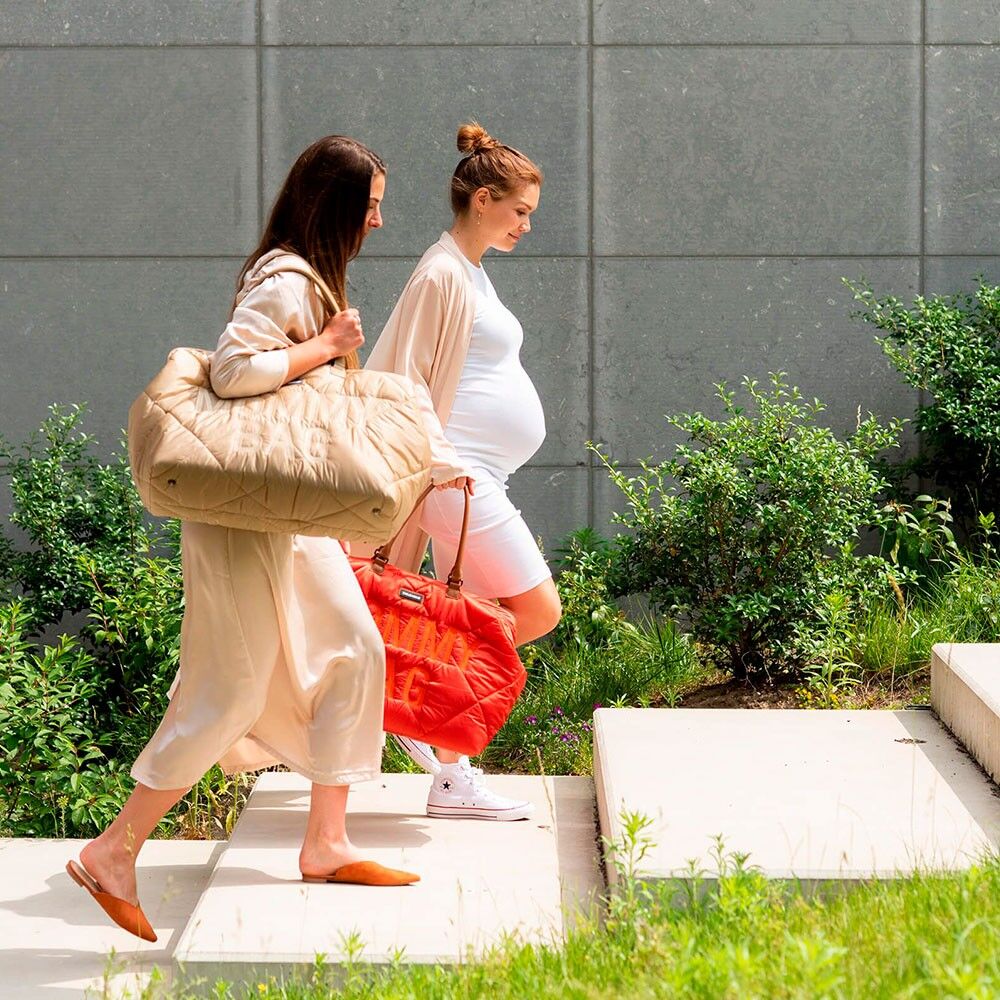 Mommy Bag Puffered Beige