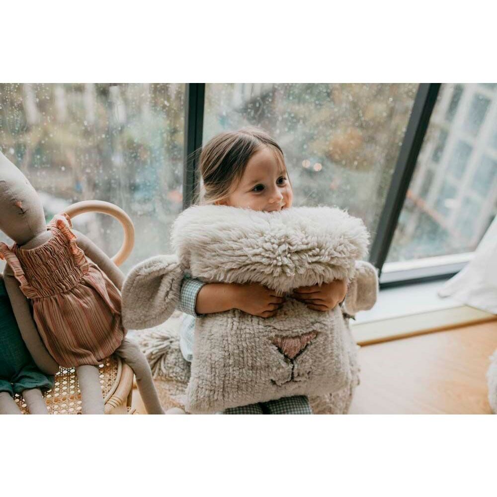 Woolable Cushion Pink Nose Sheep