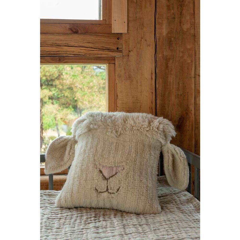 Woolable Cushion Pink Nose Sheep