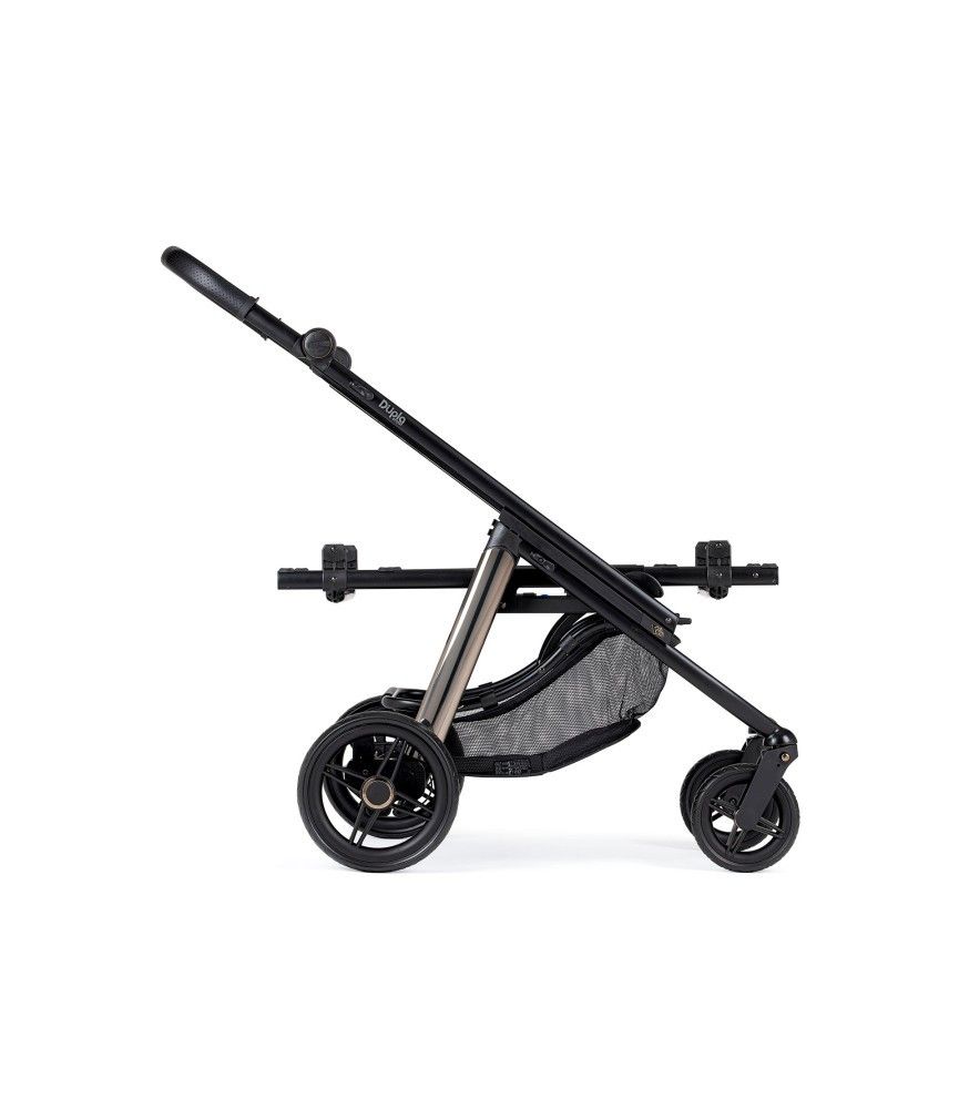 Carrinho de Bébé Dupla Compact para Gémeos KO330 Preto