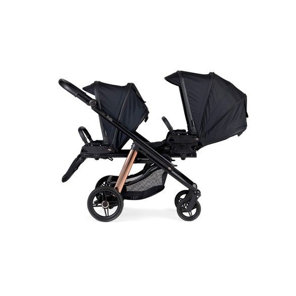 Pack Dupla Compact para Gémeos KO330 Preto + 2 EasyMaxi XL-i Chassis Misto Preto-Rose Gold
