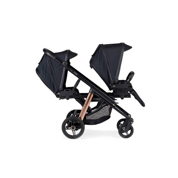 Pack Dupla Compact para Gémeos KO330 Preto + 2 EasyMaxi XL-i Chassis Misto Preto-Rose Gold