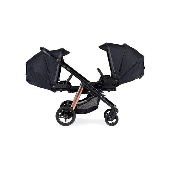 Pack Dupla Compact para Gémeos KO330 Preto + 2 EasyMaxi XL-i Chassis Misto Preto-Rose Gold