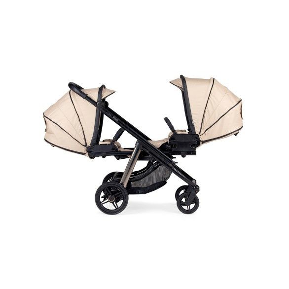 Pack Dupla Compact para Gémeos KO335 Bege + 2 EasyMaxi XL-I Chassis Misto Preto-Fumé