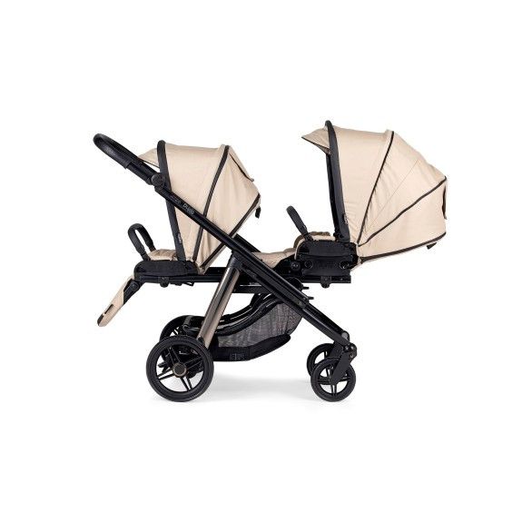 Pack Dupla Compact para Gémeos KO335 Bege + 2 EasyMaxi XL-I Chassis Misto Preto-Fumé