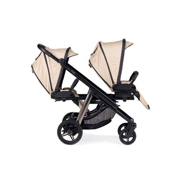 Pack Dupla Compact para Gémeos KO335 Bege + 2 EasyMaxi XL-I Chassis Misto Preto-Fumé