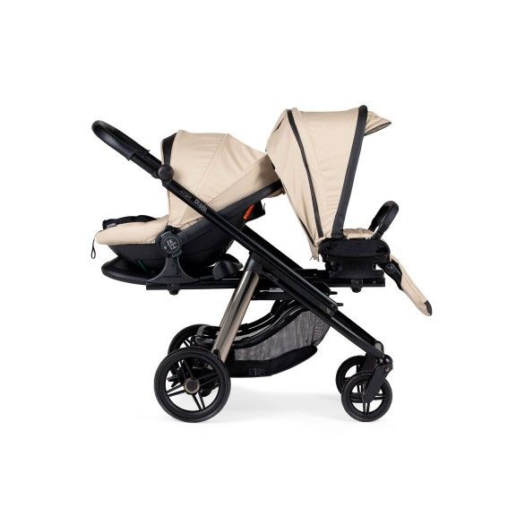 Pack Dupla Compact para Gémeos KO335 Bege + 2 EasyMaxi XL-I Chassis Misto Preto-Fumé