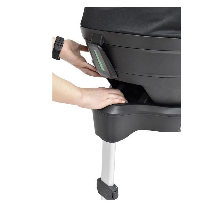 Carrinho de Bébé Dupla Compact para Gémeos + Babycoque (ovo) Nana + Base Isofix - KO330 Preto