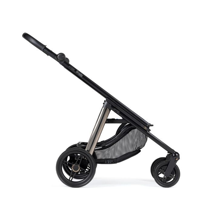 Carrinho de Bébé Dupla Compact para Gémeos + Babycoque (ovo) Nana + Base Isofix - KO330 Preto