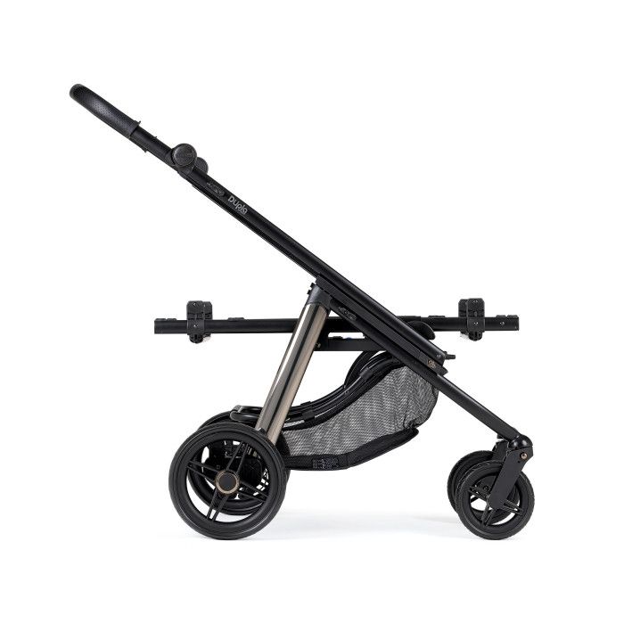 Carrinho de Bébé Dupla Compact para Gémeos + Babycoque (ovo) Nana + Base Isofix - KO330 Preto