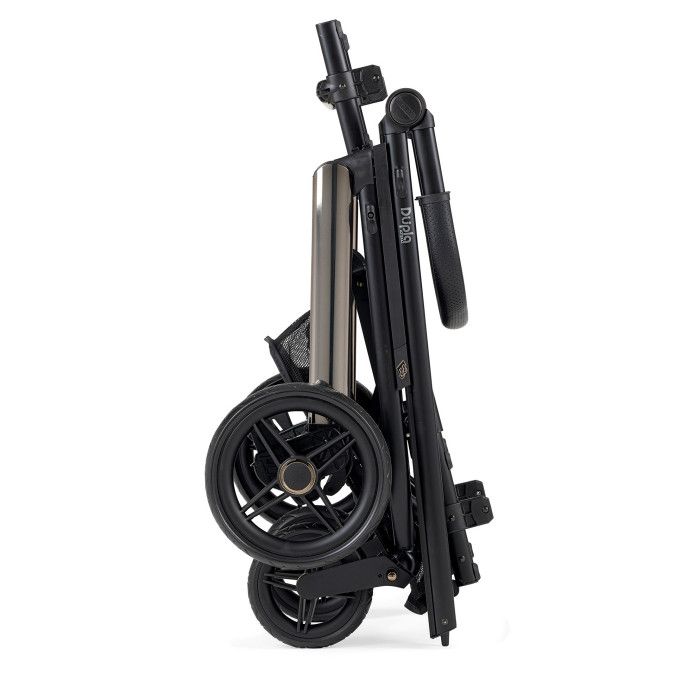 Carrinho de Bébé Dupla Compact para Gémeos + Babycoque (ovo) Nana + Base Isofix - KO330 Preto