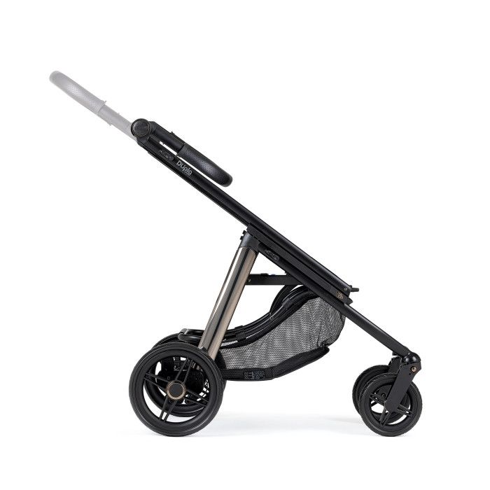 Carrinho de Bébé Dupla Compact para Gémeos + Babycoque (ovo) Nana + Base Isofix - KO330 Preto