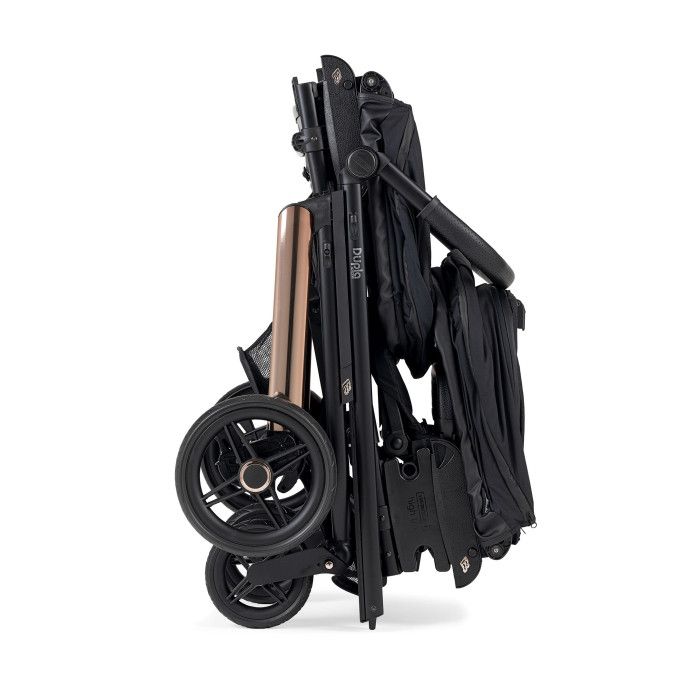 Carrinho de Bébé Dupla Compact para Gémeos + Babycoque (ovo) Nana + Base Isofix - KO330 Preto