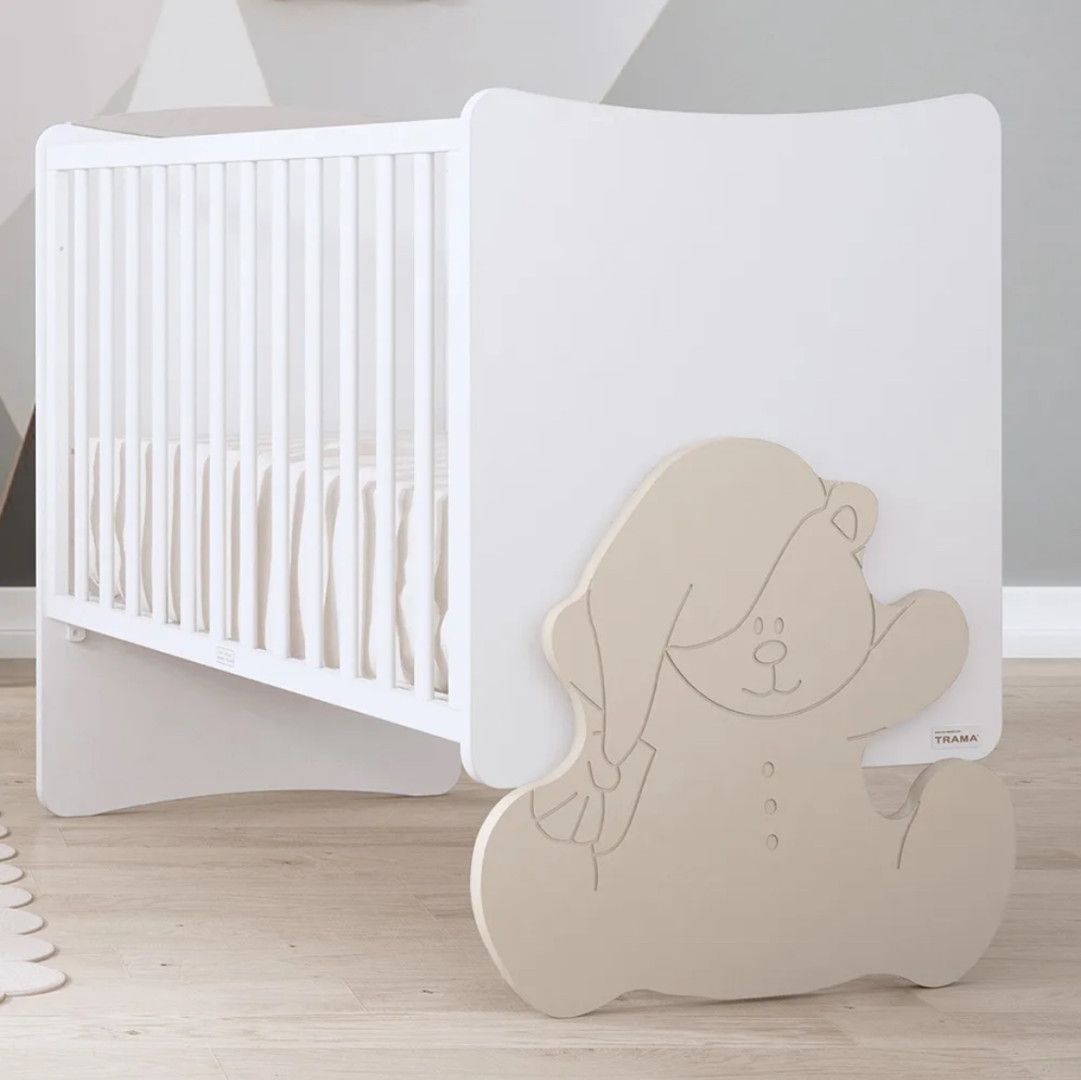 Berço Cosleep Kuma Branco / Bege