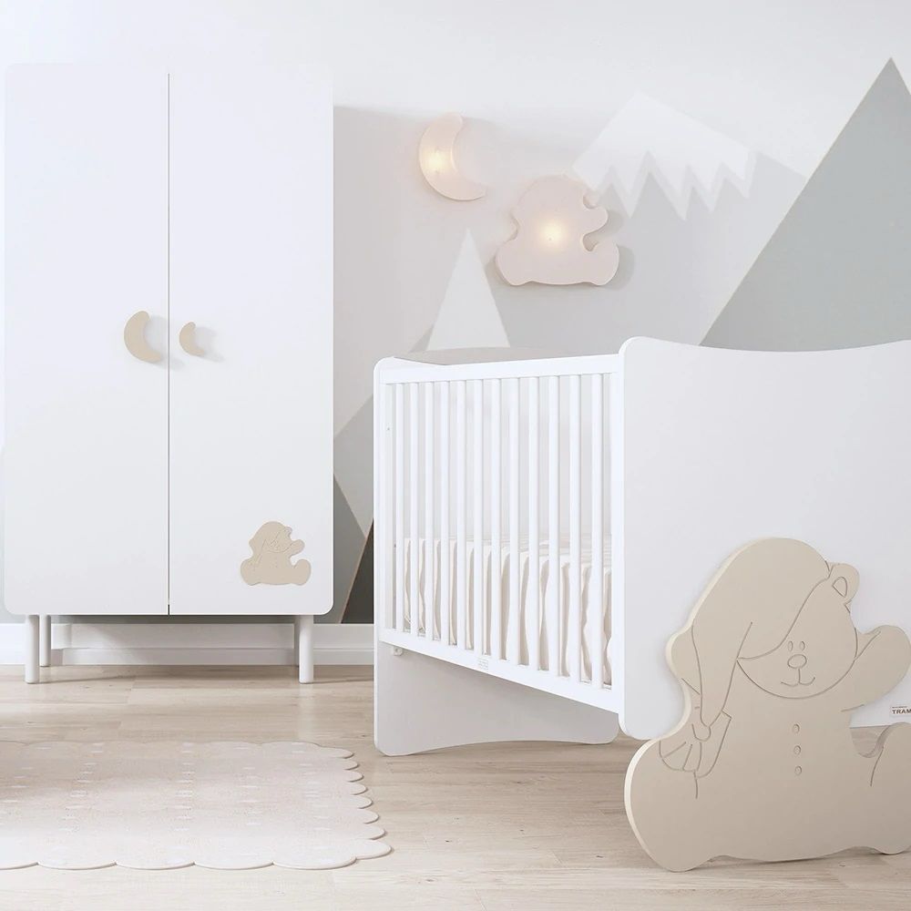 Berço Cosleep Kuma Branco 