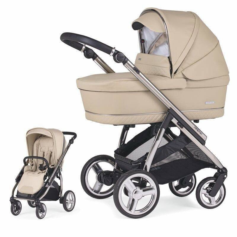 Trio Minipop, Carrinho + Alcofa com Colchão SoftFresh + Babycoque Nana + Base isofix , Chassis Cromado Specials