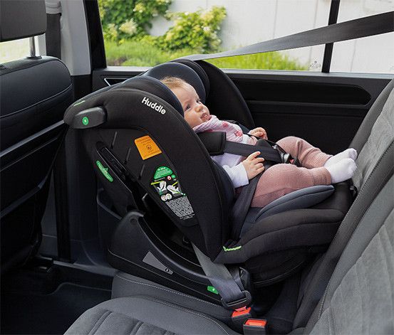 Cadeira Auto Osann Huddle 2 sem Isofix Reboarder, 40 a 150 cm, cresce com seu filho, direção para frente e para trás, montagem com cinto de 3 pontos, Preto