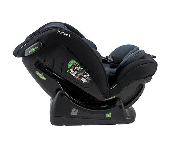Cadeira Auto Osann Huddle 2 sem Isofix Reboarder, 40 a 150 cm, cresce com seu filho, direção para frente e para trás, montagem com cinto de 3 pontos, Preto