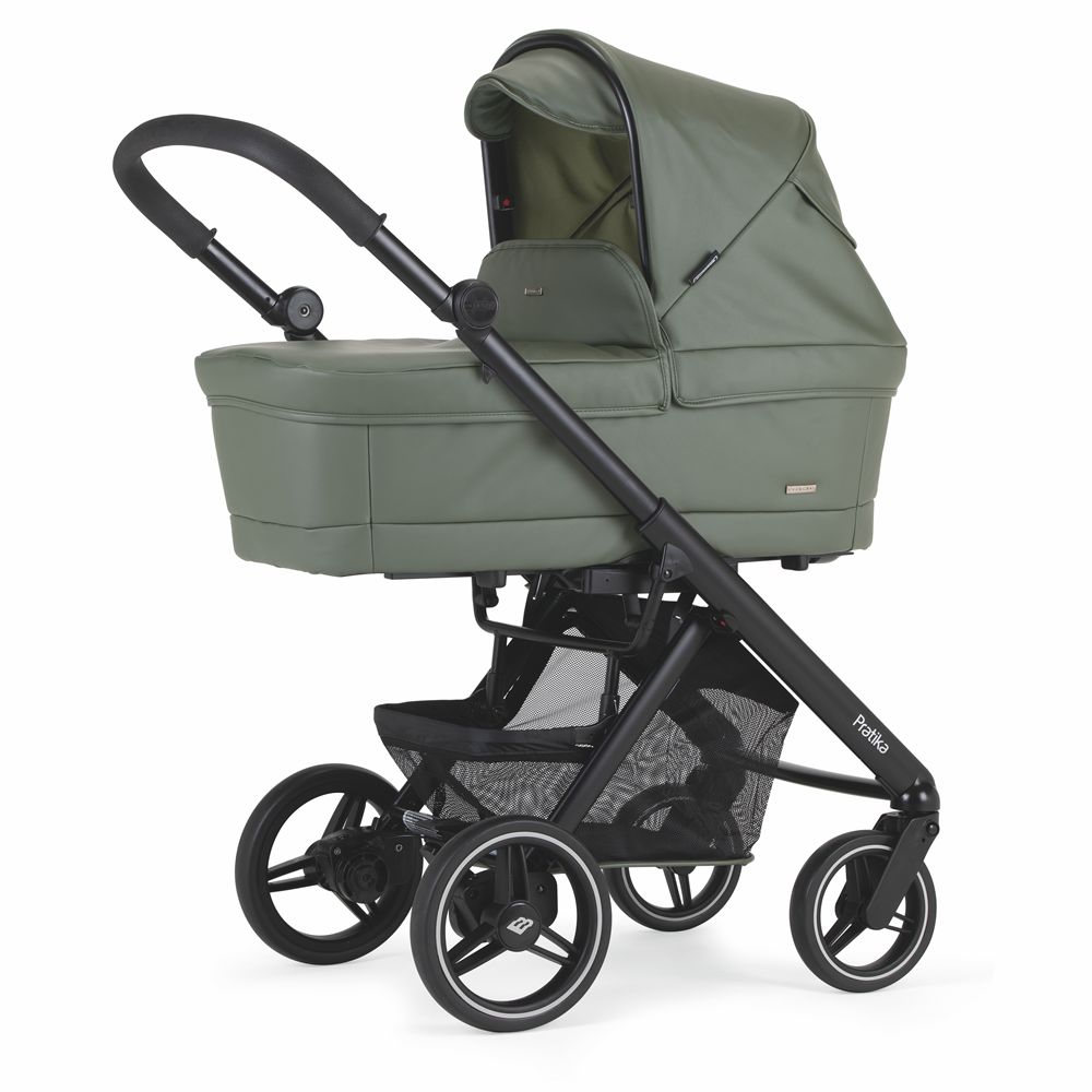 Trio Pratika, Carrinho + Alcofa PLW + Babycoque Reclinável Easymaxi XL-i, Chassis Preto Specials KP373 Bébécar