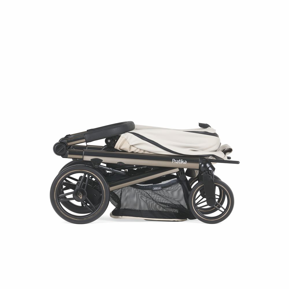 Trio Pratika, Carrinho + Alcofa PLW + Babycoque Reclinável Easymaxi XL-i, Chassis Preto Specials KP374 Bébécar