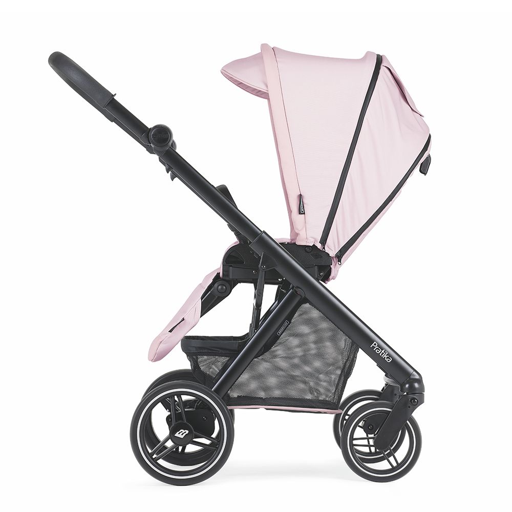 Trio Pratika, Carrinho + Alcofa PLW + Babycoque Reclinável Easymaxi XL-i, Chassis Preto Specials KP374 Bébécar