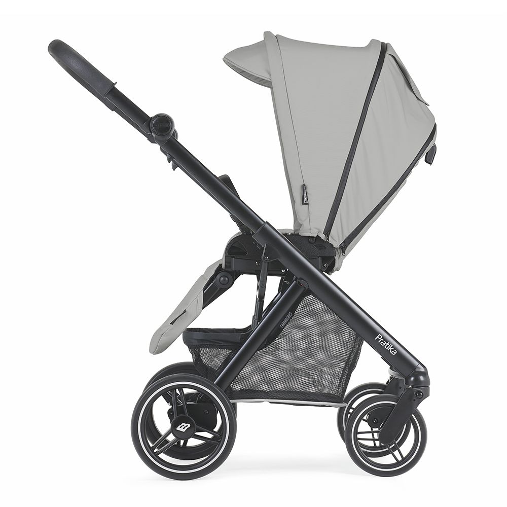 Trio Pratika, Carrinho + Alcofa PLW + Babycoque Reclinável Easymaxi XL-i, Chassis Preto Specials KP377 Bébécar