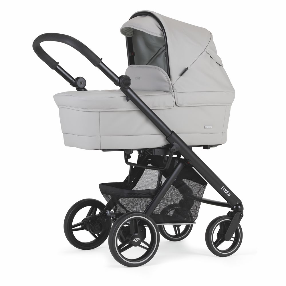 Trio Pratika, Carrinho + Alcofa PLW + Babycoque Reclinável Easymaxi XL-i, Chassis Preto Specials KP377 Bébécar