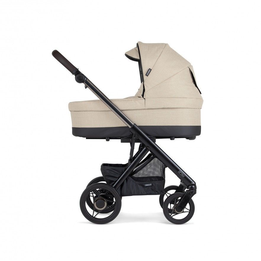 TRIO Prow Compact Bege, Carrinho + Alcofa PL + Babycoque Easymaxi Reclinável XL-I, Actual collection KA412, Chassis Misto Fumé