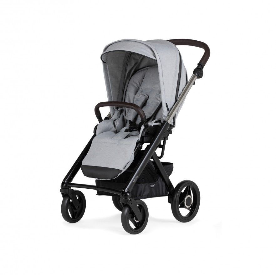 TRIO Prow Compact Cinza Claro, Carrinho + Alcofa PL + Babycoque Easymaxi Reclinável XL-I, Actual collection KA413, Chassis Misto Cromado