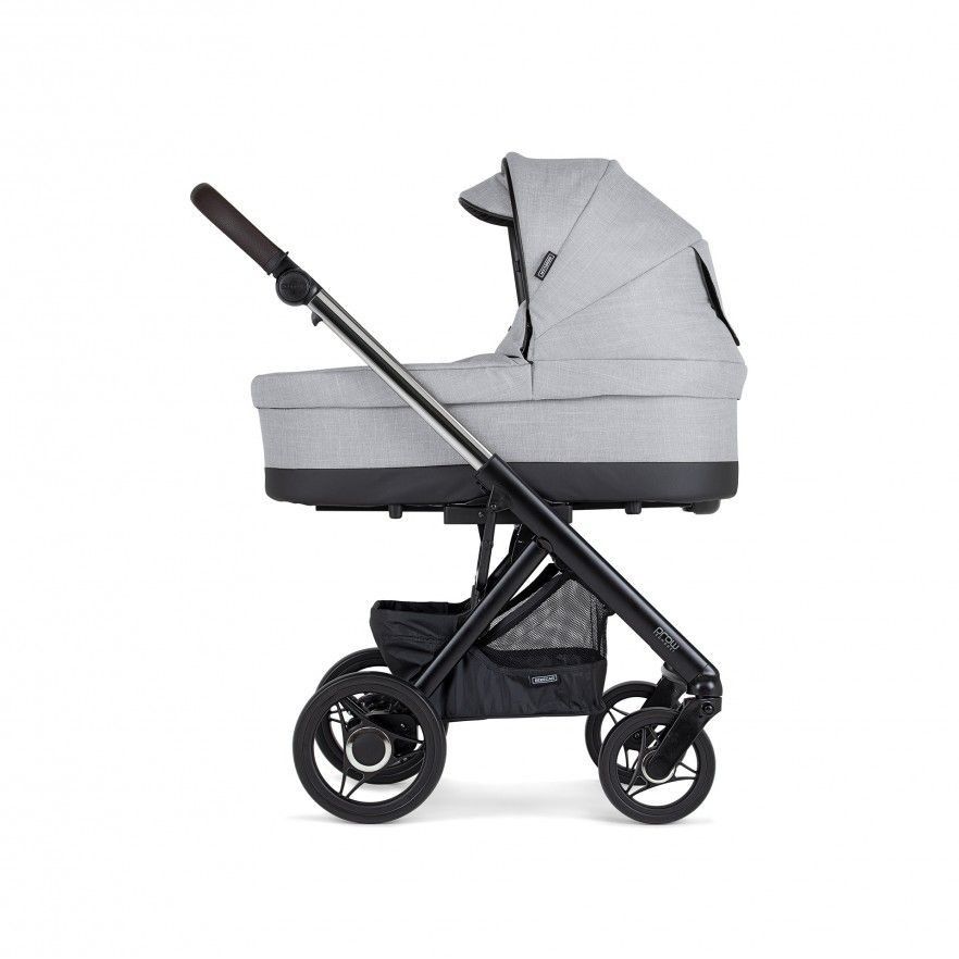 TRIO Prow Compact Cinza Claro, Carrinho + Alcofa PL + Babycoque Easymaxi Reclinável XL-I, Actual collection KA413, Chassis Misto Cromado