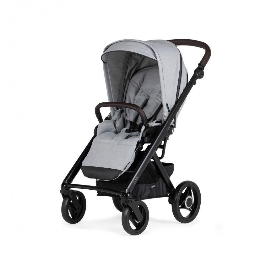 TRIO Prow Compact Cinza Claro, Carrinho + Alcofa PL + Babycoque Easymaxi Reclinável XL-I, Actual collection KA413, Chassis Misto Preto