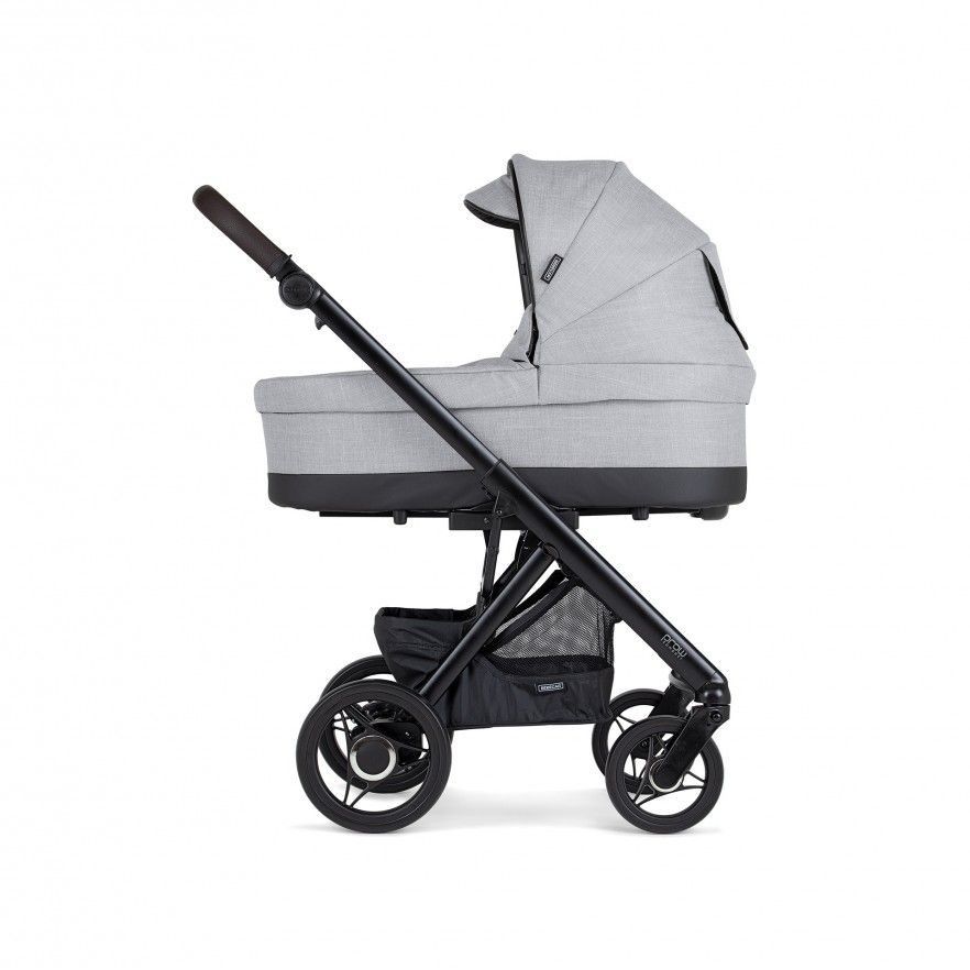 TRIO Prow Compact Cinza Claro, Carrinho + Alcofa PL + Babycoque Easymaxi Reclinável XL-I, Actual collection KA413, Chassis Misto Preto