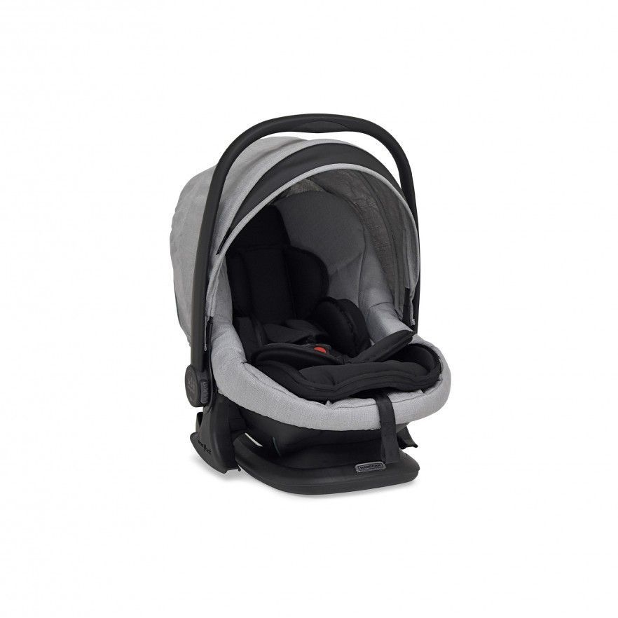TRIO Prow Compact Cinza Claro, Carrinho + Alcofa PL + Babycoque Easymaxi Reclinável XL-I, Actual collection KA413, Chassis Misto Preto