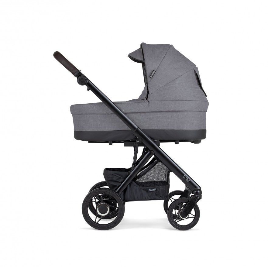 TRIO Prow Compact Cinza Escuro, Carrinho + Alcofa PL + Babycoque Easymaxi Reclinável XL-I, Actual collection KA414, Chassis Preto