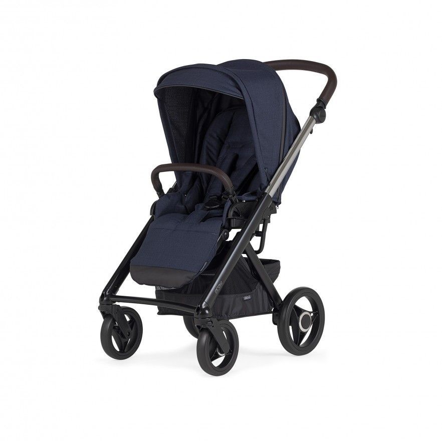 TRIO Prow Compact Azul Marinho, Carrinho + Alcofa PL + Babycoque Easymaxi Reclinável XL-I, Actual collection KA414, Chassis Misto Cromado