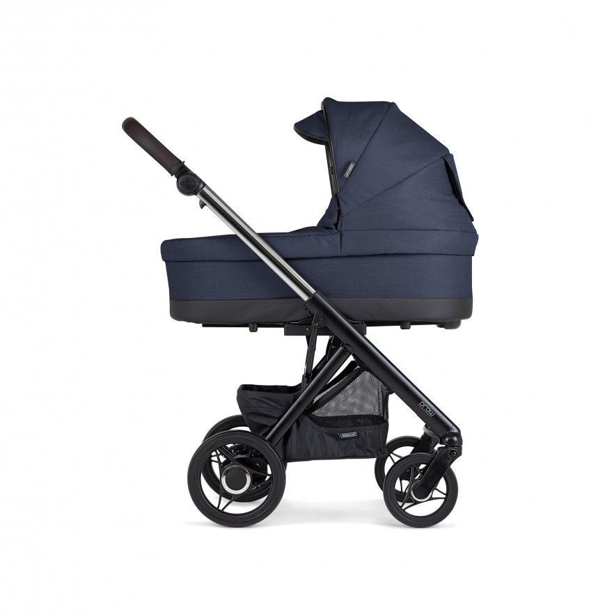 TRIO Prow Compact Azul Marinho, Carrinho + Alcofa PL + Babycoque Easymaxi Reclinável XL-I, Actual collection KA414, Chassis Misto Cromado