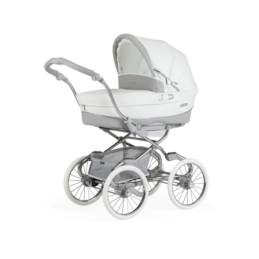 TRIO Stylo Class+ Cinza, Carrinho + Alcofa Maxibob LA3 + Babycoque Easymaxi Reclinável XL-I, Specials collection SP215, Chassis Cromado